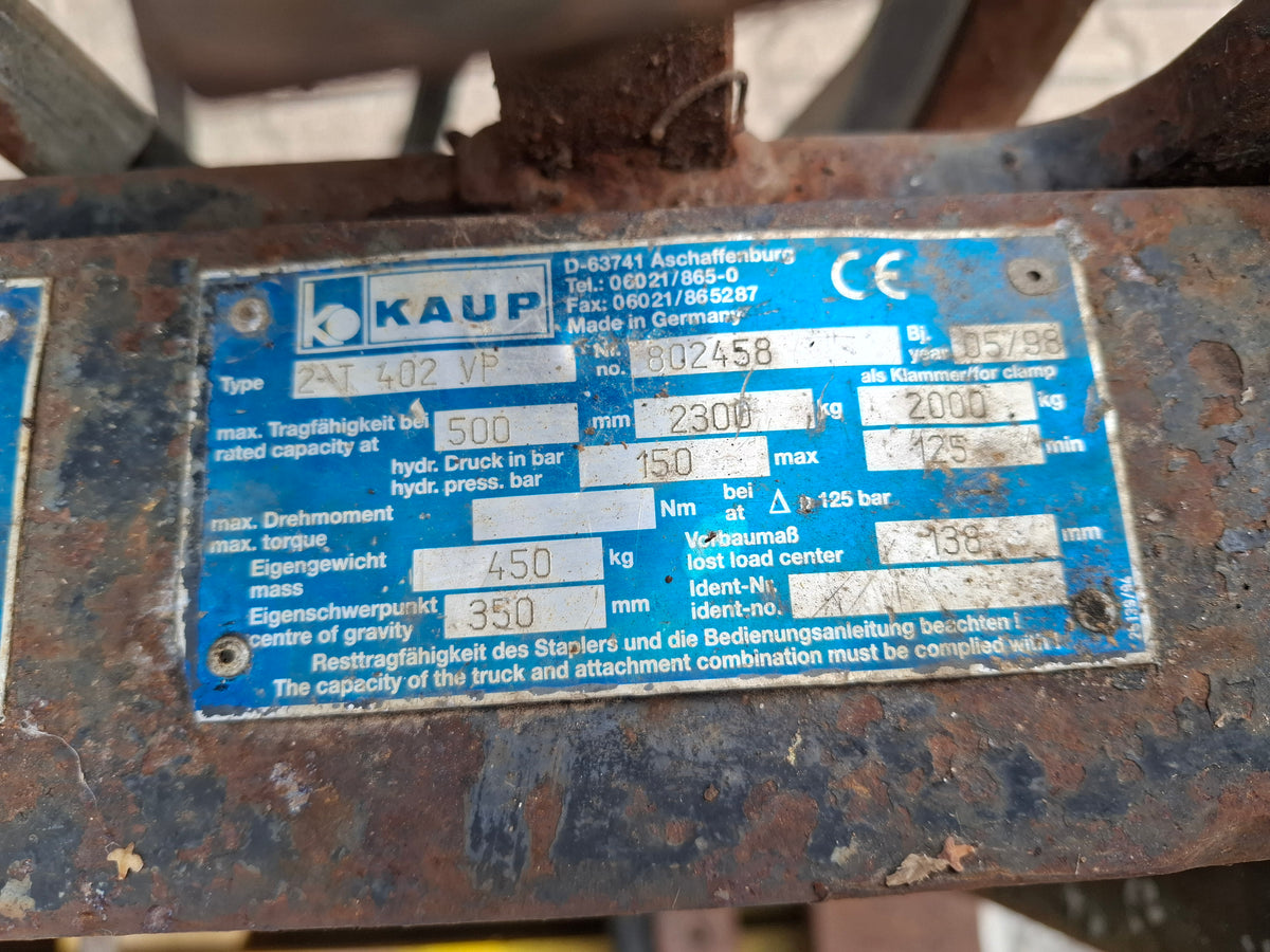 Palettengabel hydr. Verstellbar Volvo L30 Radlader