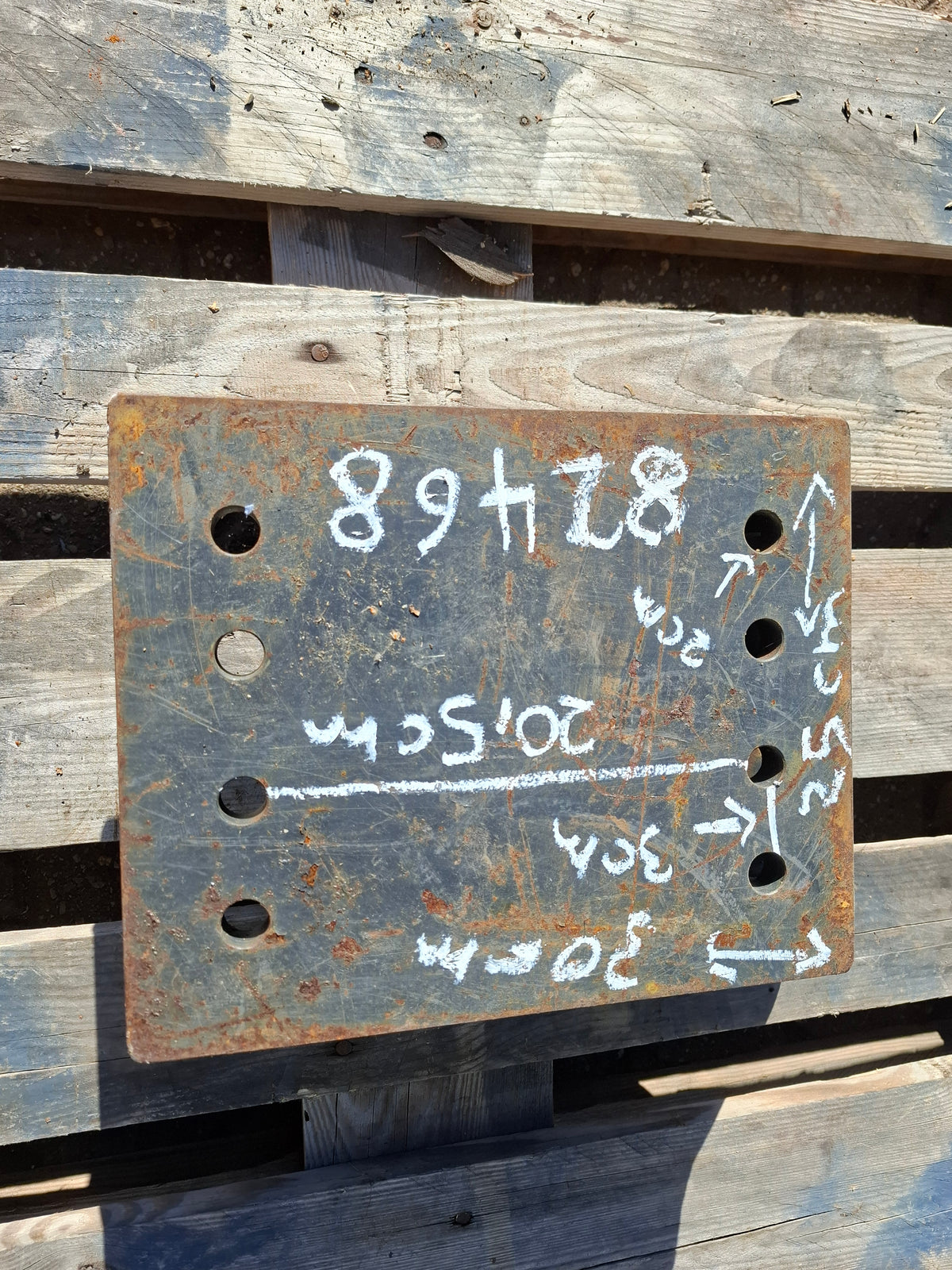HR14 Adapterplatte mit Bohrbild