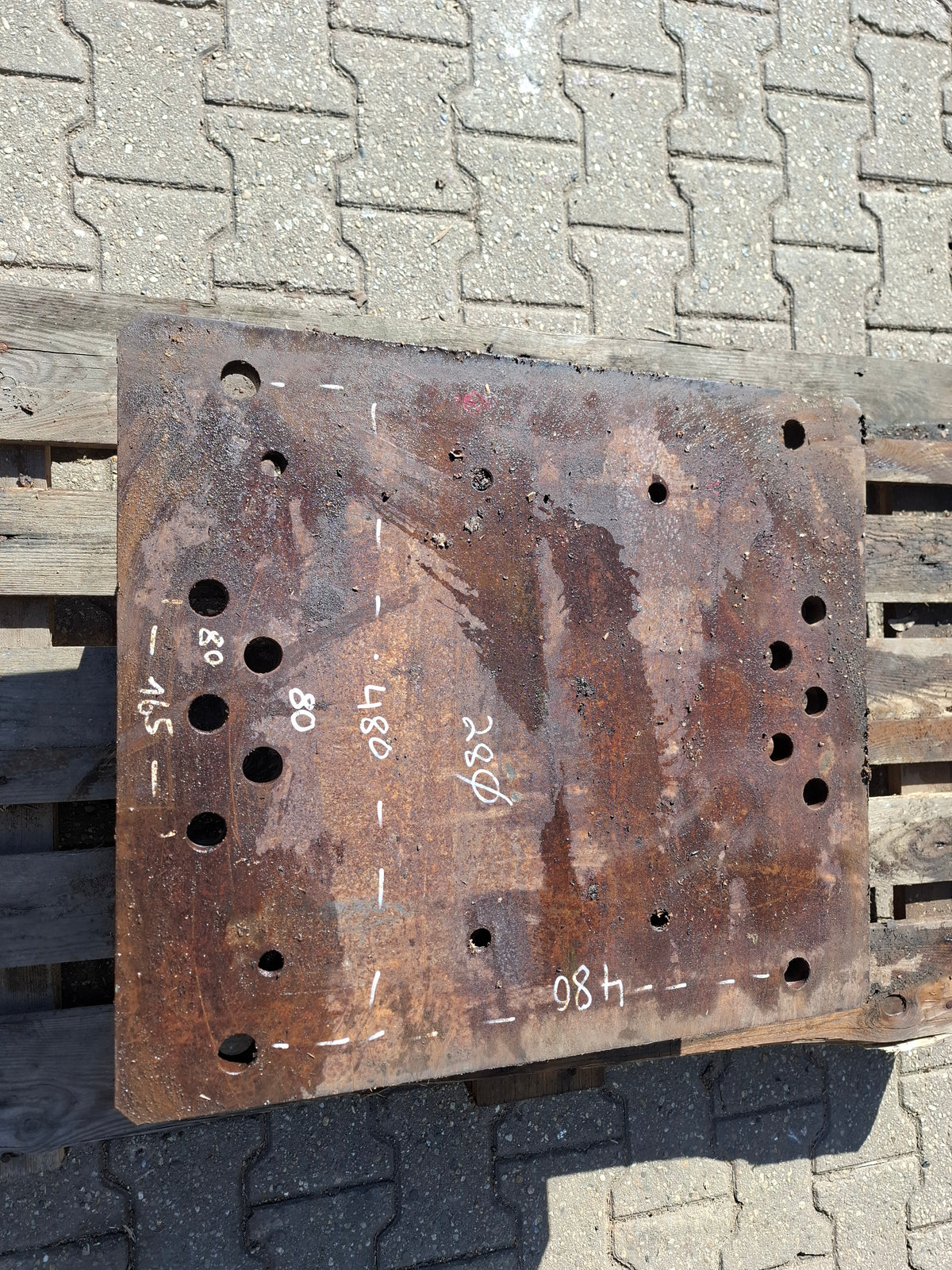 MHL250-CAT 2-3 Adapterplatte mit Bohrbild