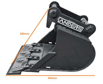 60cm Tieflöffel mit Vorsteckmesser MS01 Symlock
