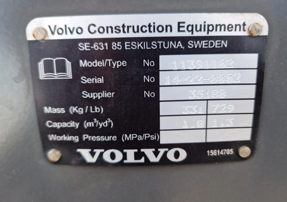 1900mm Erdschaufel Volvo L30 / L35