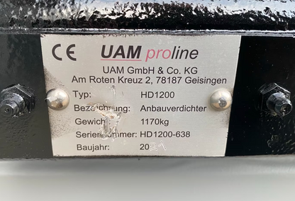 UAM HD1200 Anbauverdichter Oilquick OQ70/55