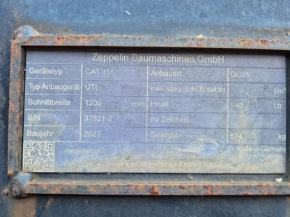 1200mm Tieflöffel Oilquick OQ65
