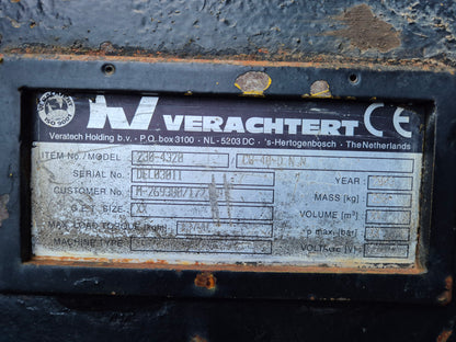 Verachtert CW30 / CW40 Schnellwechsler 355/80/500